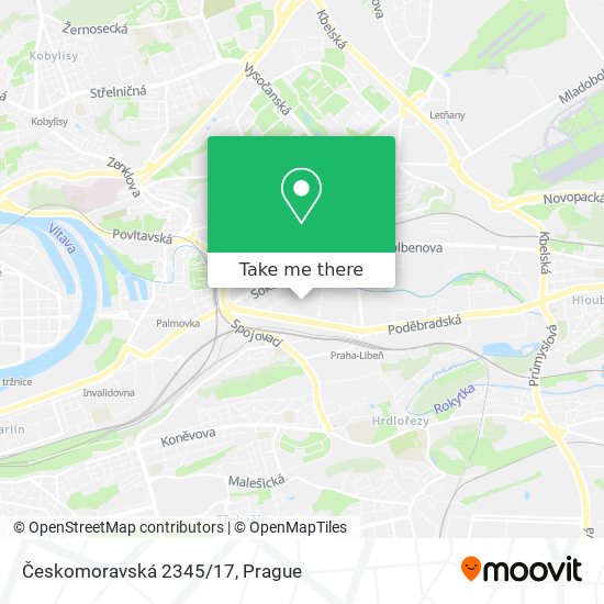 Českomoravská 2345/17 map