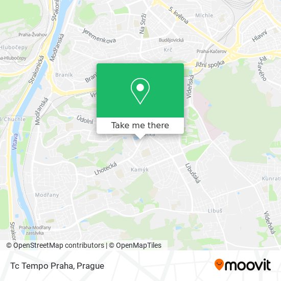 Tc Tempo Praha map