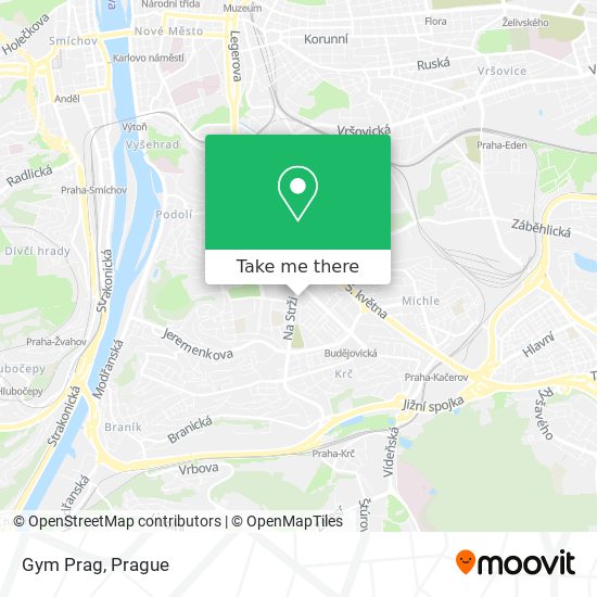 Gym Prag map