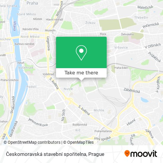 Českomoravská stavební spořitelna map