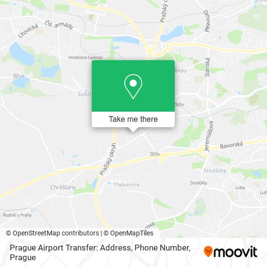 Карта Prague Airport Transfer: Address, Phone Number
