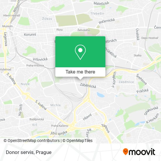 Donor servis map