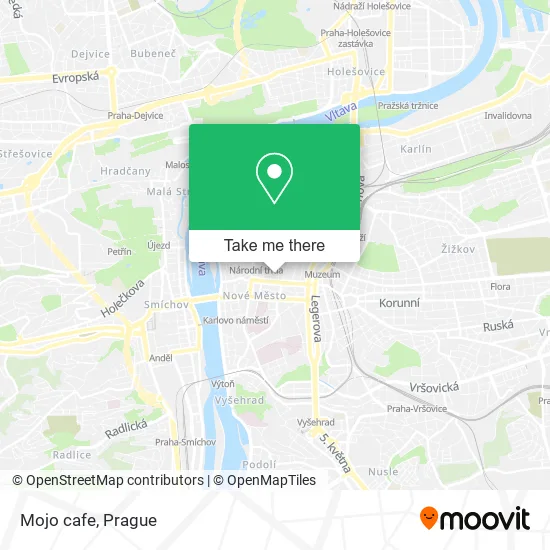 Карта Mojo cafe