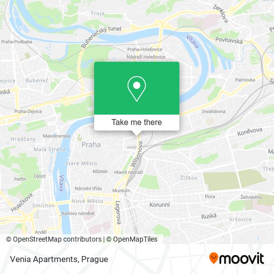 Venia Apartments map