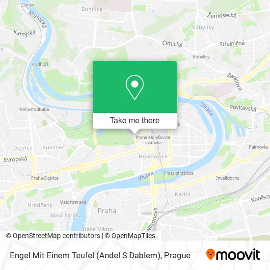Карта Engel Mit Einem Teufel (Andel S Dablem)