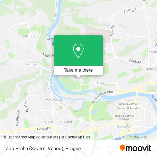 Zoo Praha (Severní Vchod) map