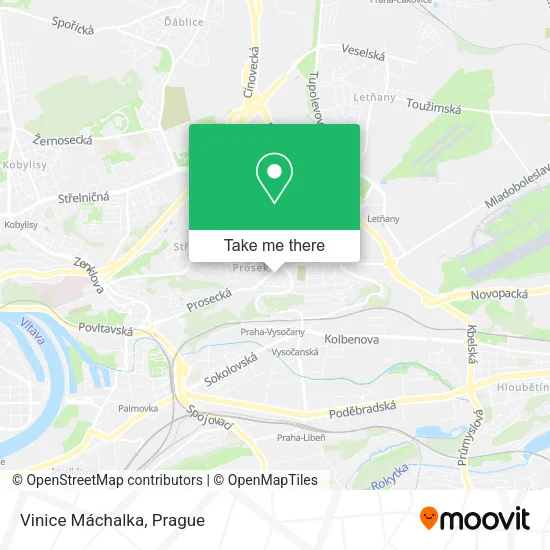 Карта Vinice Máchalka