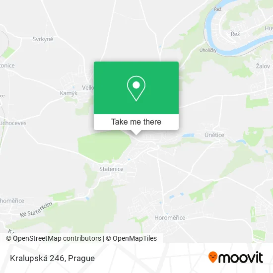 Карта Kralupská 246