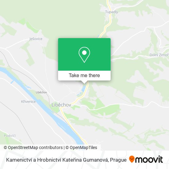 Kamenictví a Hrobnictví Kateřina Gumanová map