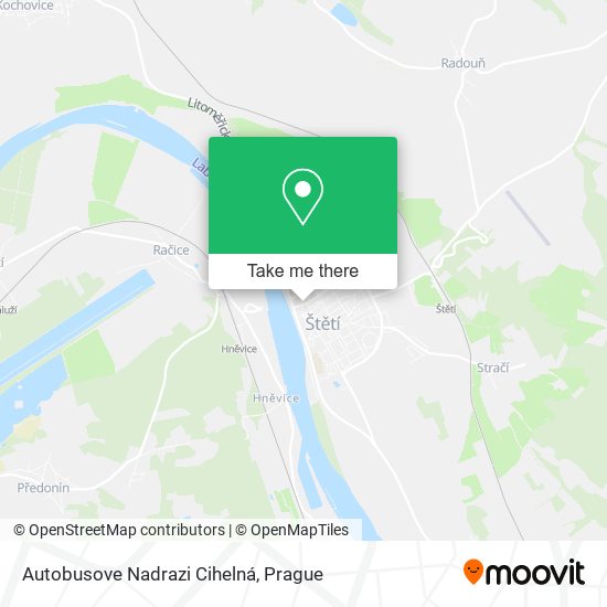 Autobusove Nadrazi Cihelná map