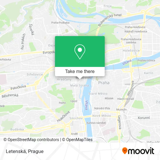 Карта Letenská