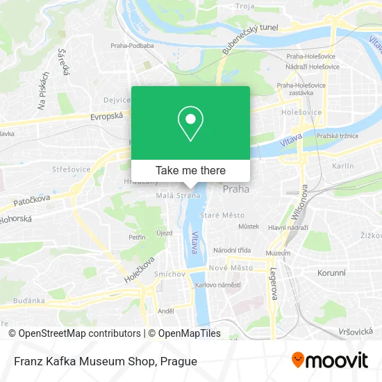 Карта Franz Kafka Museum Shop