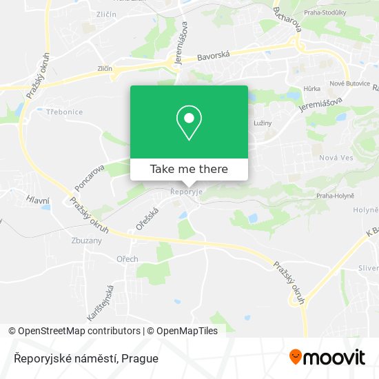 Řeporyjské náměstí map