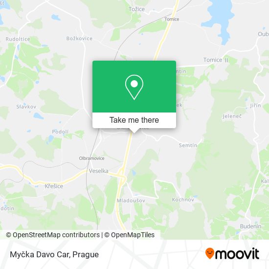 Карта Myčka Davo Car