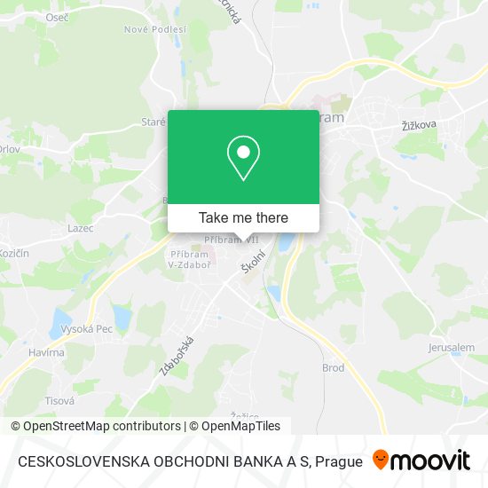 Карта CESKOSLOVENSKA OBCHODNI BANKA A S