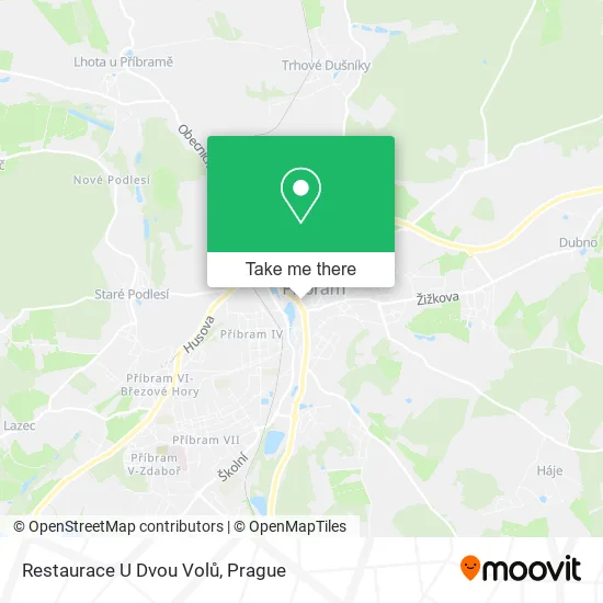 Карта Restaurace U Dvou Volů