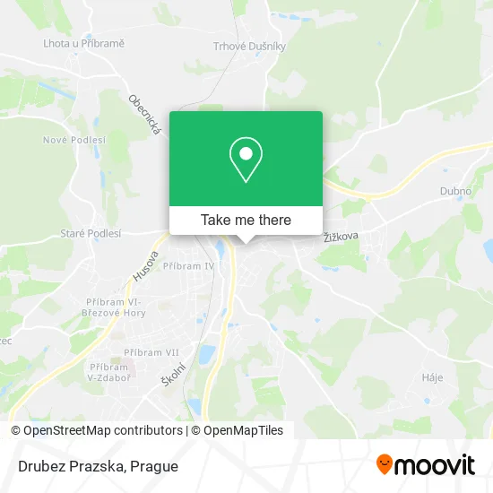 Карта Drubez Prazska