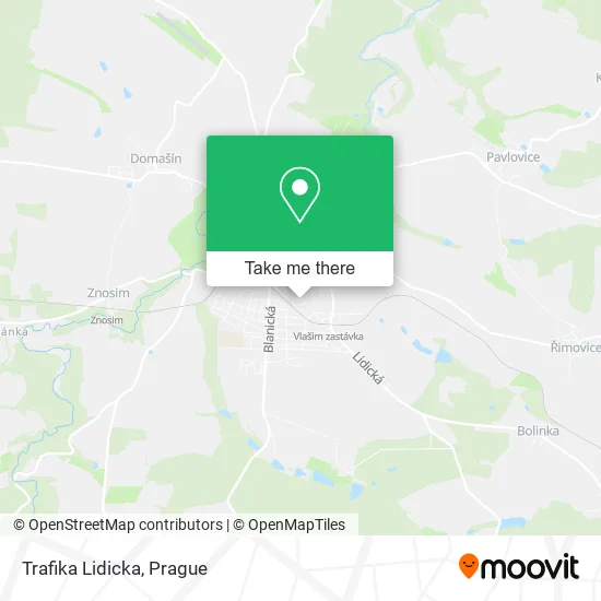 Карта Trafika Lidicka