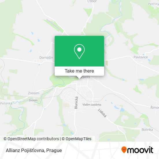 Allianz Pojišťovna map