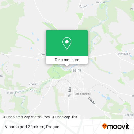 Vinárna pod Zámkem map