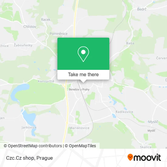 Карта Czc.Cz shop