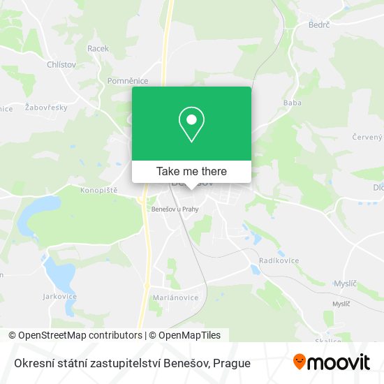 Okresní státní zastupitelství Benešov map