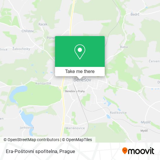 Era-Poštovní spořitelna map
