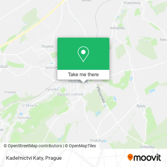 Карта Kadeřnictví Katy