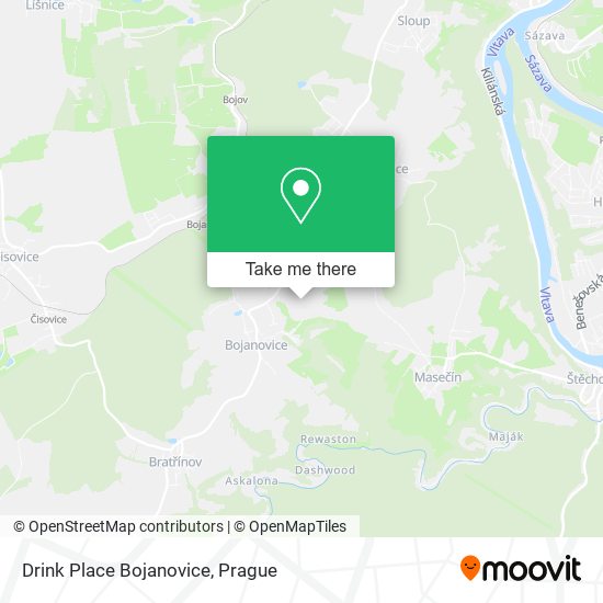 Drink Place Bojanovice map