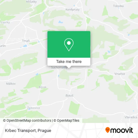 Карта Krbec Transport