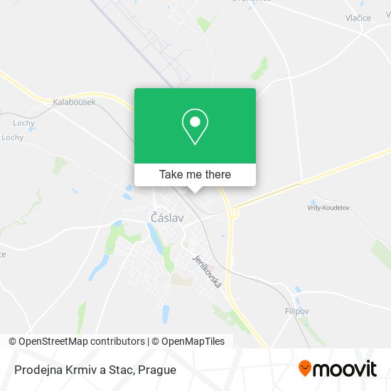 Prodejna Krmiv a Stac map