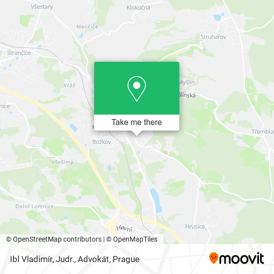 Карта Ibl Vladimír, Judr., Advokát