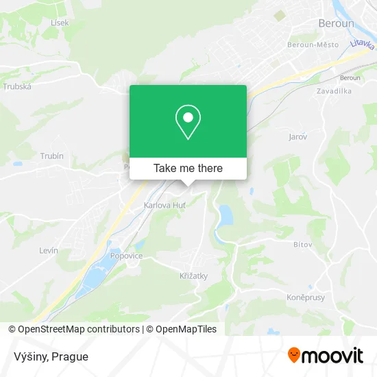 Карта Výšiny