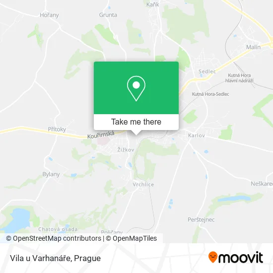 Карта Vila u Varhanáře