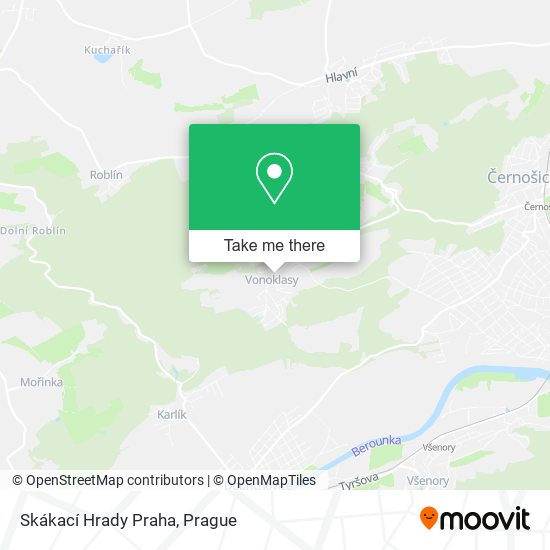 Карта Skákací Hrady Praha