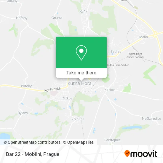 Карта Bar 22 - Mobilni