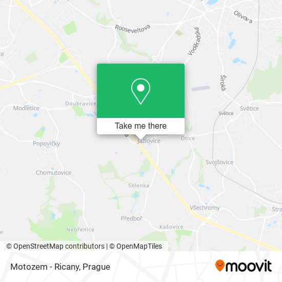 Карта Motozem - Ricany