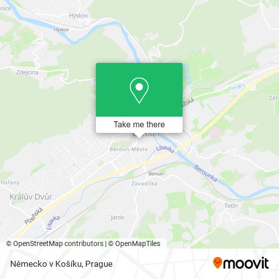 Německo v Košíku map