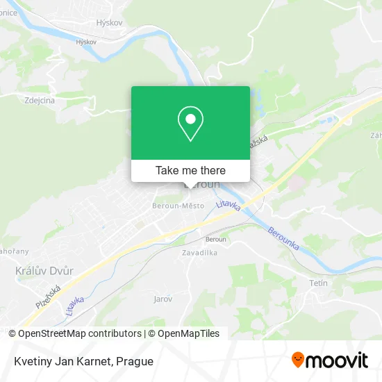 Карта Kvetiny Jan Karnet