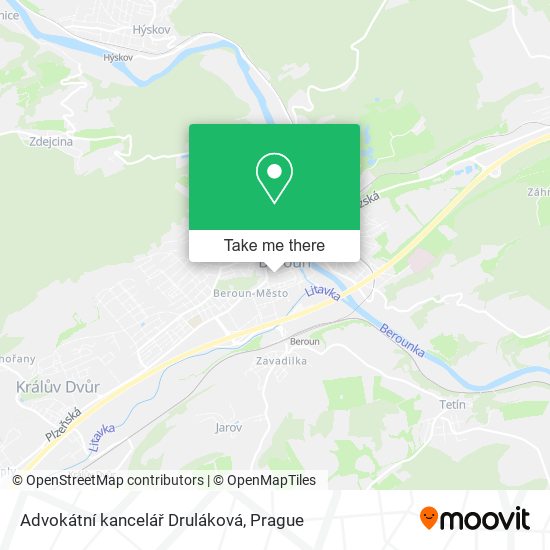 Advokátní kancelář Druláková map