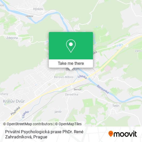 Privátní Psychologická praxe PhDr. René Zahradníková map