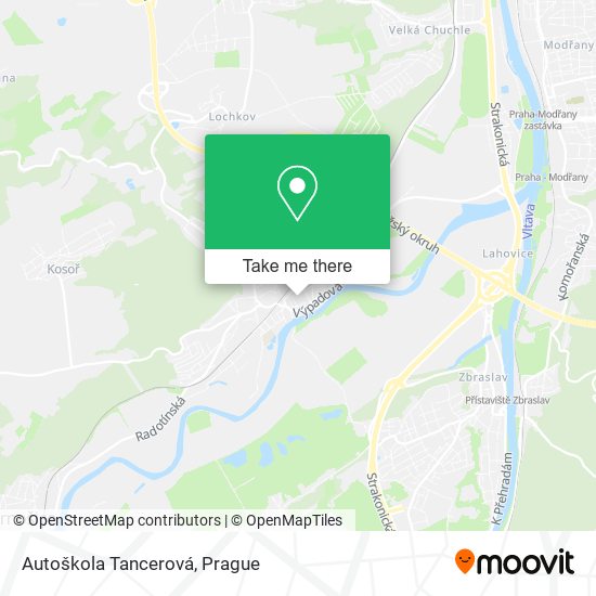 Autoškola Tancerová map