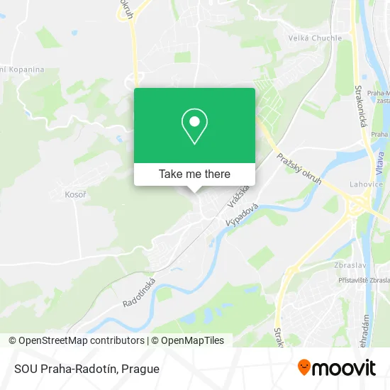 SOU Praha-Radotín map