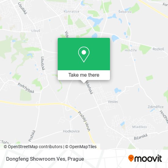 Dongfeng Showroom Ves map