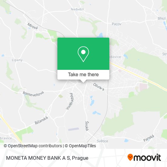 MONETA MONEY BANK A S map