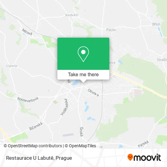 Карта Restaurace U Labutě