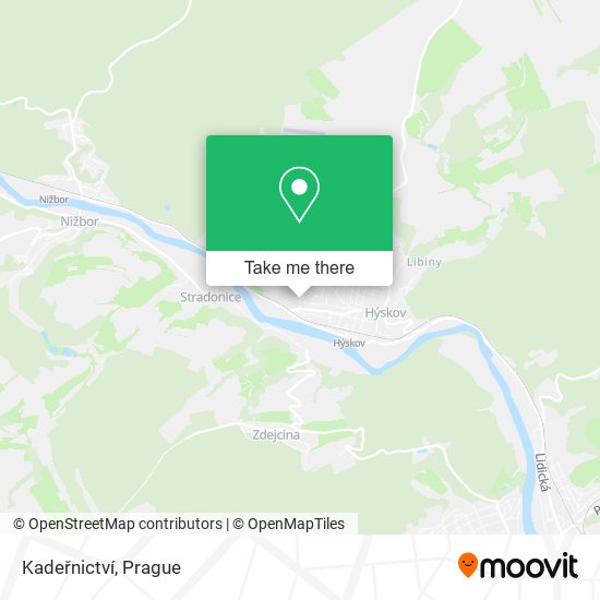 Kadeřnictví map