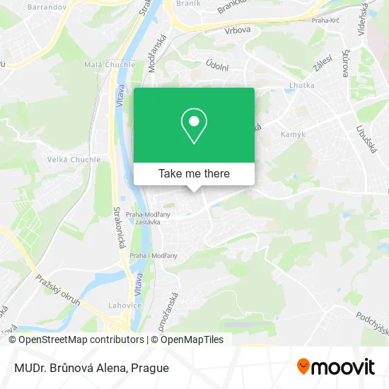 Карта MUDr. Brůnová Alena