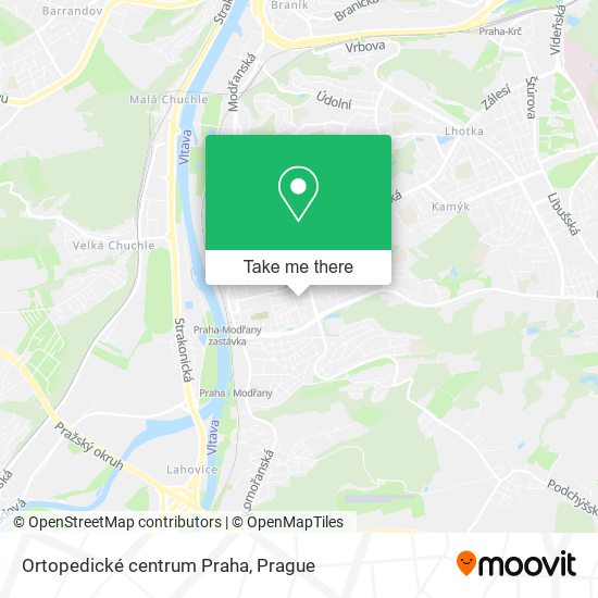Ortopedické centrum Praha map