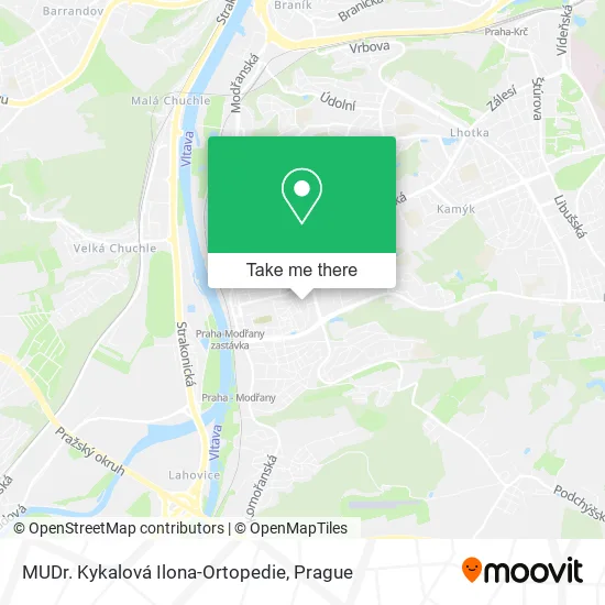 Карта MUDr. Kykalová Ilona-Ortopedie